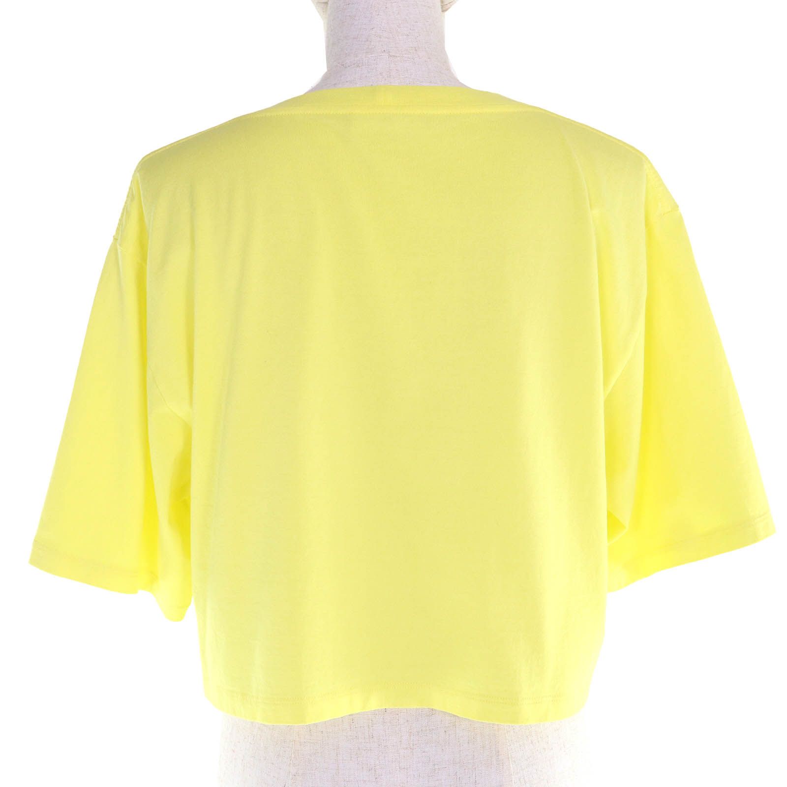 NAOKO CELINE イエロー ロゴTシャツ 極美品△CELINE セリーヌ 2X761671Q コットン100％ ロゴプリント