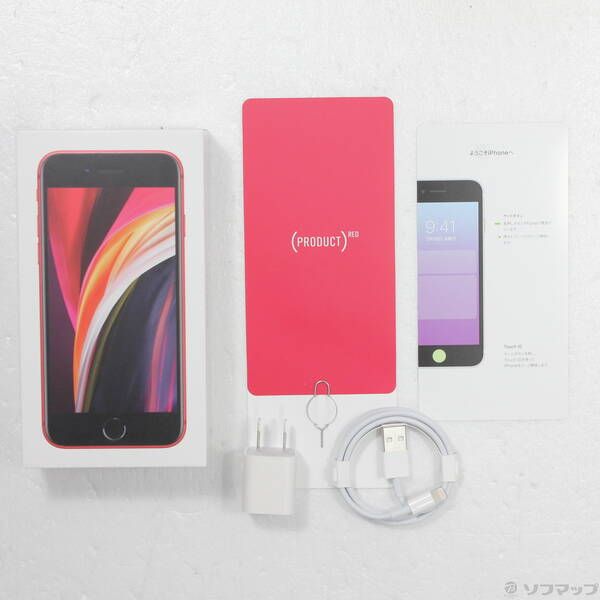 中古品〕 iPhone SE 第2世代 128GB プロダクトレッド MXD22J／A SIM
