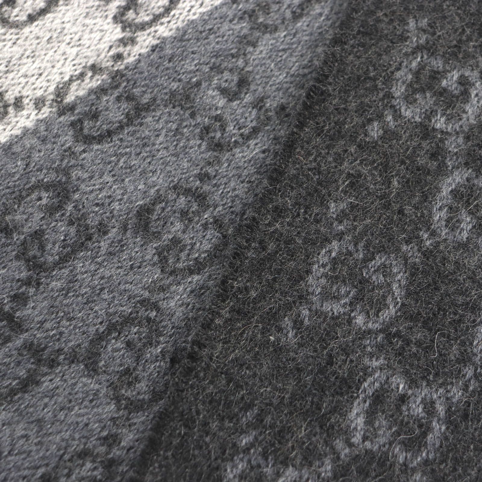 極美品▽GUCCI グッチ 391530 カシミヤ ウール GGパターン