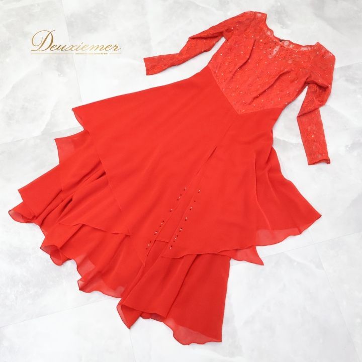 社交ダンス 衣装 スタンダード ドレス ワンピース パーティ衣装 女性用