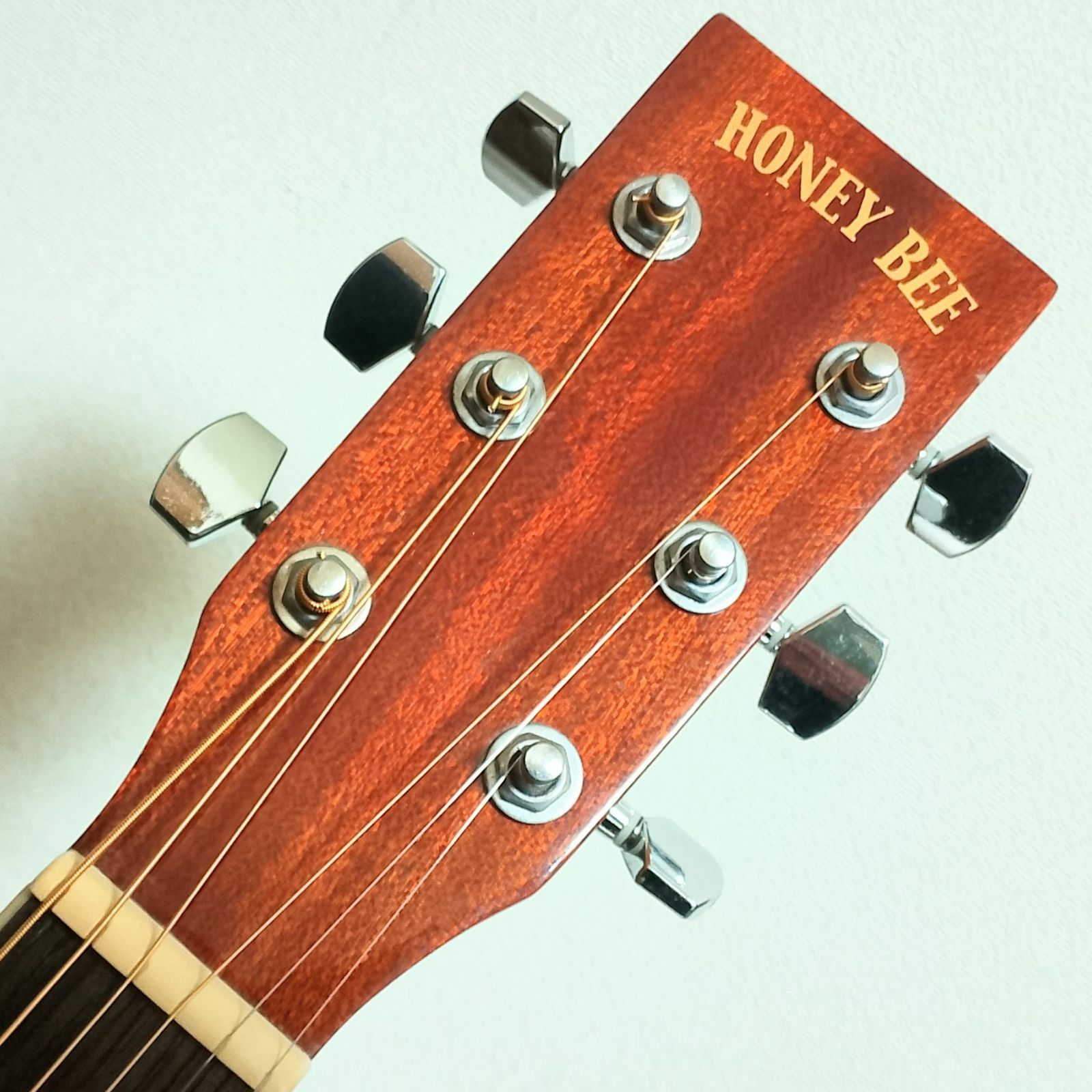 HONEY BEE F-15 MH アコースティックギター ショップ 弦は新品