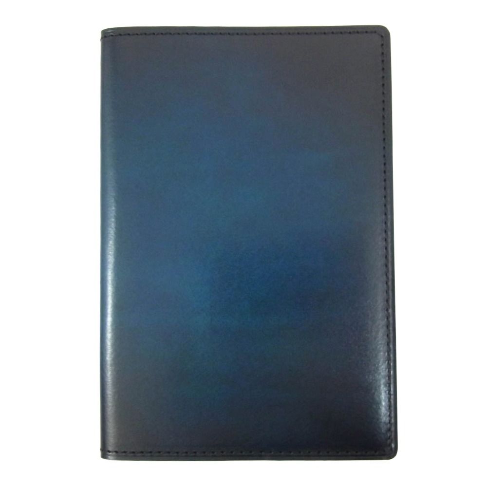 ユハク YUHAKU YTR341-36 LEATHER レザー パスポート ケース ネイビー系【極上美品】【中古】