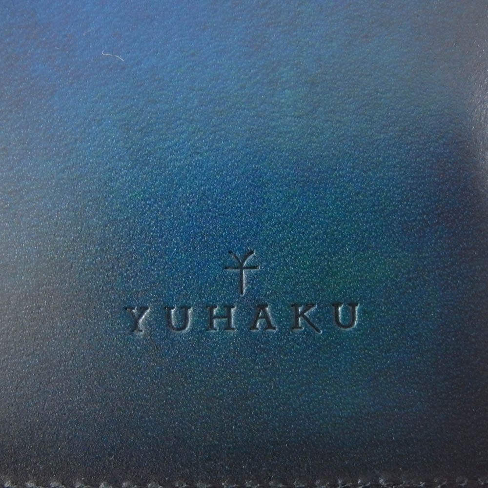 ユハク YUHAKU YTR341-36 LEATHER レザー パスポート ケース ネイビー