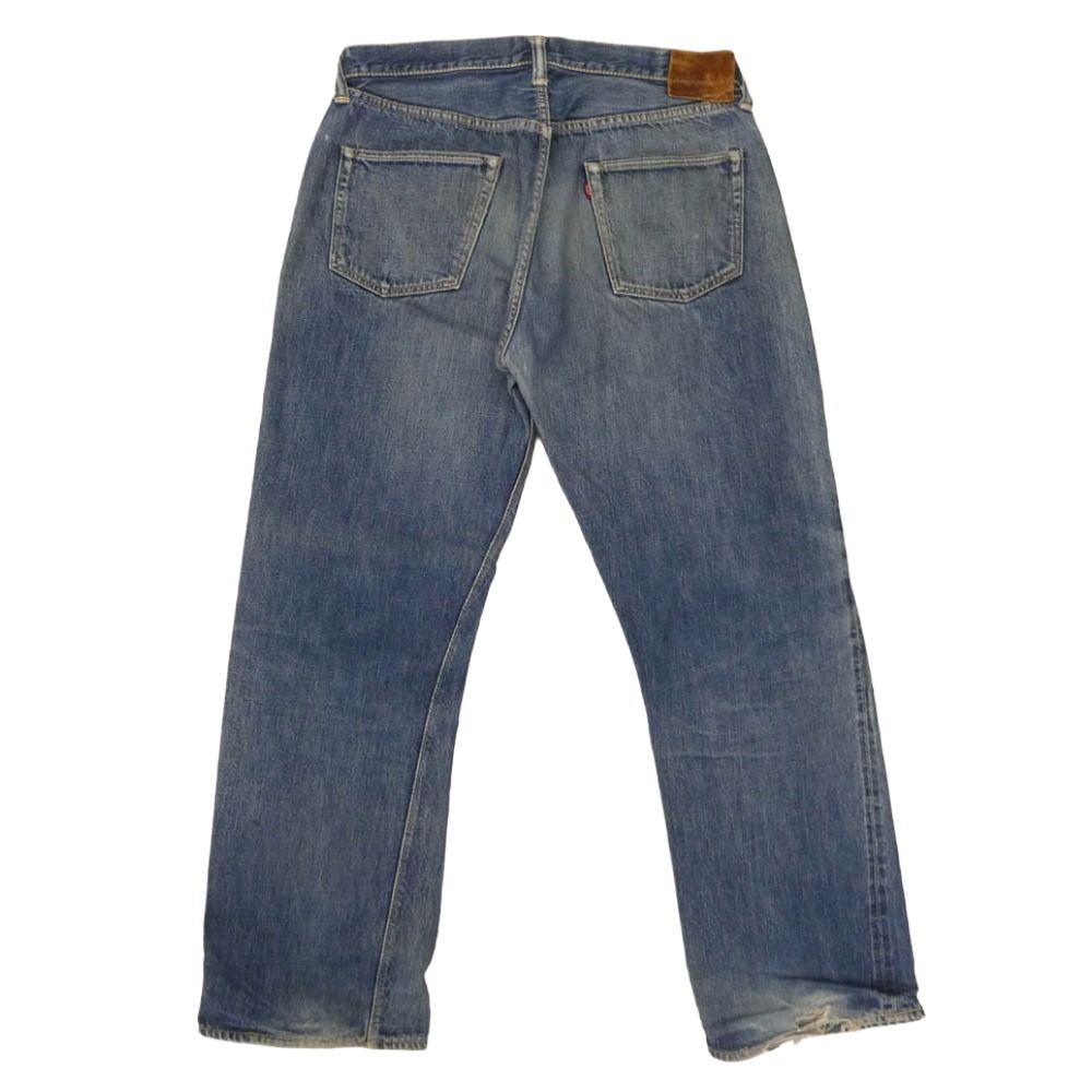 WAREHAUSEウエアハウス W34 革パッチ ジーンズ デニム WAREHOUSE ウエアハウス 革パッチ XXタイプ セルビッチ デニムパンツ