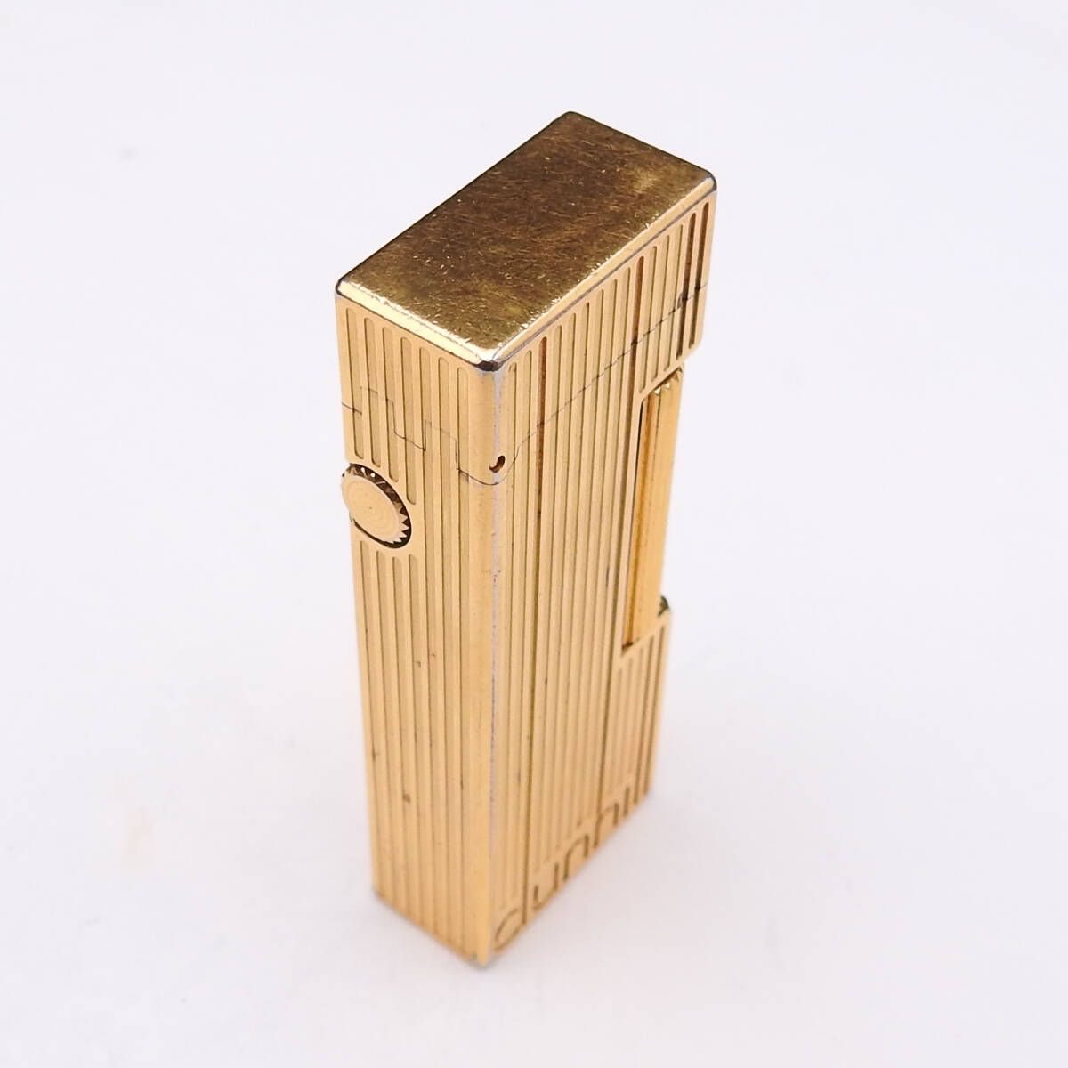 着火未確認】dunhill ダンヒル ロゴ ゴールド ローラーガスライター