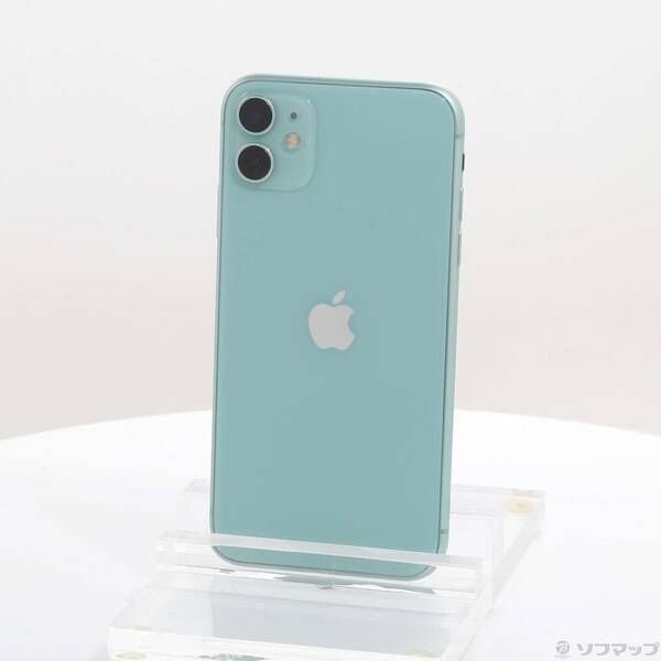 中古品〕 iPhone11 64GB グリーン MWLY2J／A SIMフリー【348】 64GB