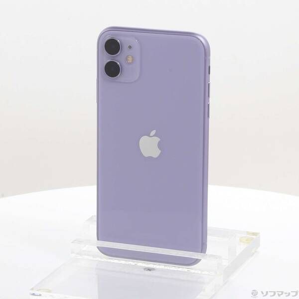 〔中古品〕 iPhone11 64GB パープル MWLX2J／A SIMフリー【258】