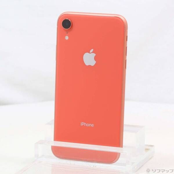 中古品〕 iPhoneXR 64GB コーラル MT0A2J／A SIMフリー【258】