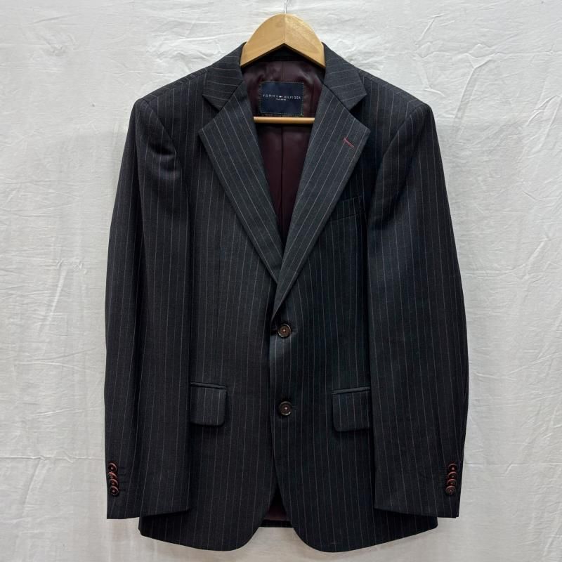 トミーヒルフィガー セットアップ ストライプ ウール テーラード