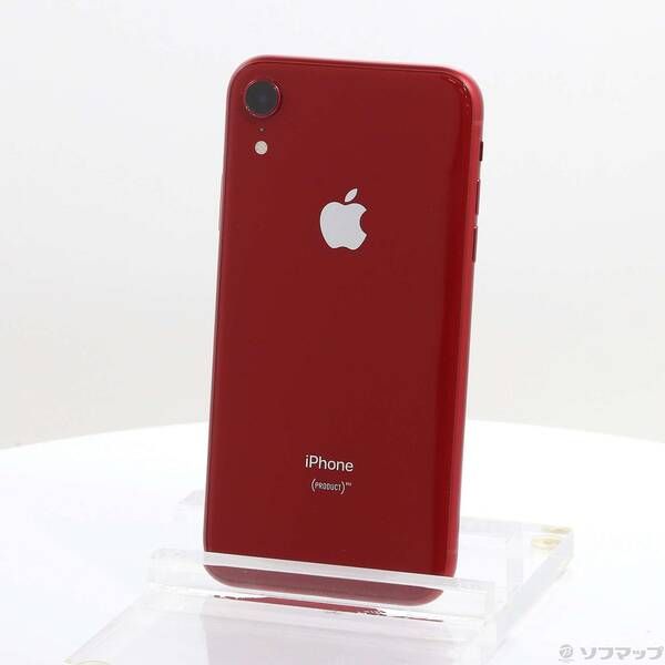 中古品〕 iPhoneXR 64GB プロダクトレッド MT062J／A SIMフリー【262