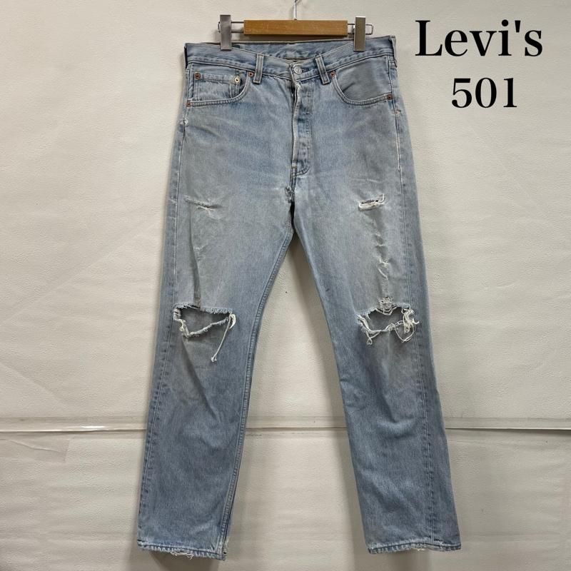Levi's 501 90's USA製　ストレートデニム ボタンフライ　W32 リーバイス 90's 501 USA製 ストレート デニム ヴィンテージ ボタン