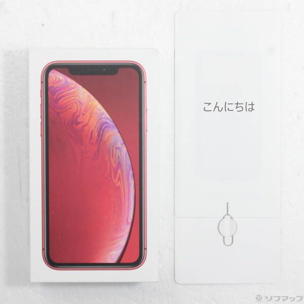 中古品〕 iPhoneXR 128GB プロダクトレッド MT0N2J／A SIMフリー【377