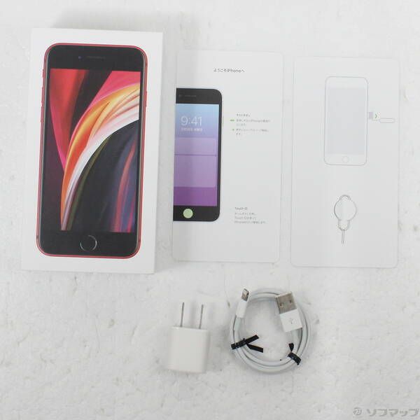 中古品〕 iPhone SE 第2世代 128GB プロダクトレッド MXD22J／A SIM
