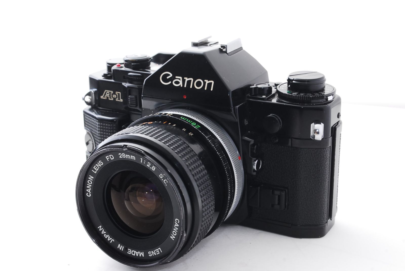キヤノン Canon A-1 ブラック FD 28 mm 2.8 通電 済 フィルター付き 20305