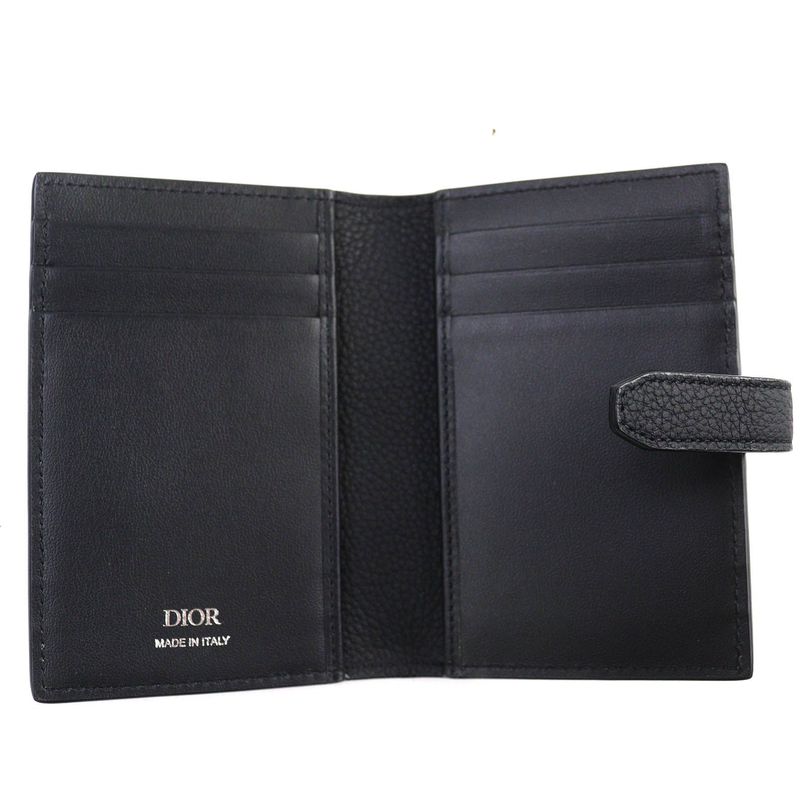 極美品△DIOR ディオール 2LLCH187KEN Dior Normandie ディオール ノルマンディー ロゴ レザー カードホルダー カードケース ブラック シルバー金具 保存袋付き イタリア製 メンズ 定価120,000円 極美品△DIOR ディオール 2LLCH187KEN Dior Normandie ディオール