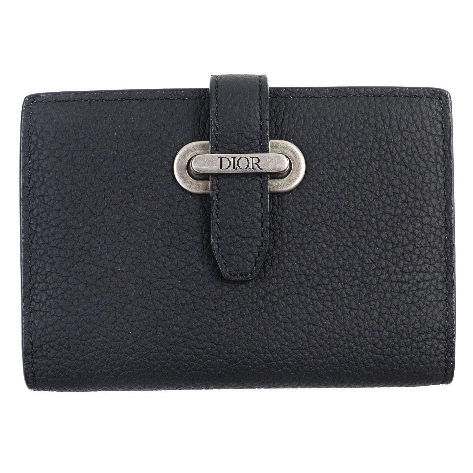 極美品△DIOR ディオール 2LLCH187KEN Dior Normandie ディオール ノルマンディー ロゴ レザー カードホルダー カードケース ブラック シルバー金具 保存袋付き イタリア製 メンズ 定価120,000円 極美品△DIOR ディオール 2LLCH187KEN Dior Normandie ディオール