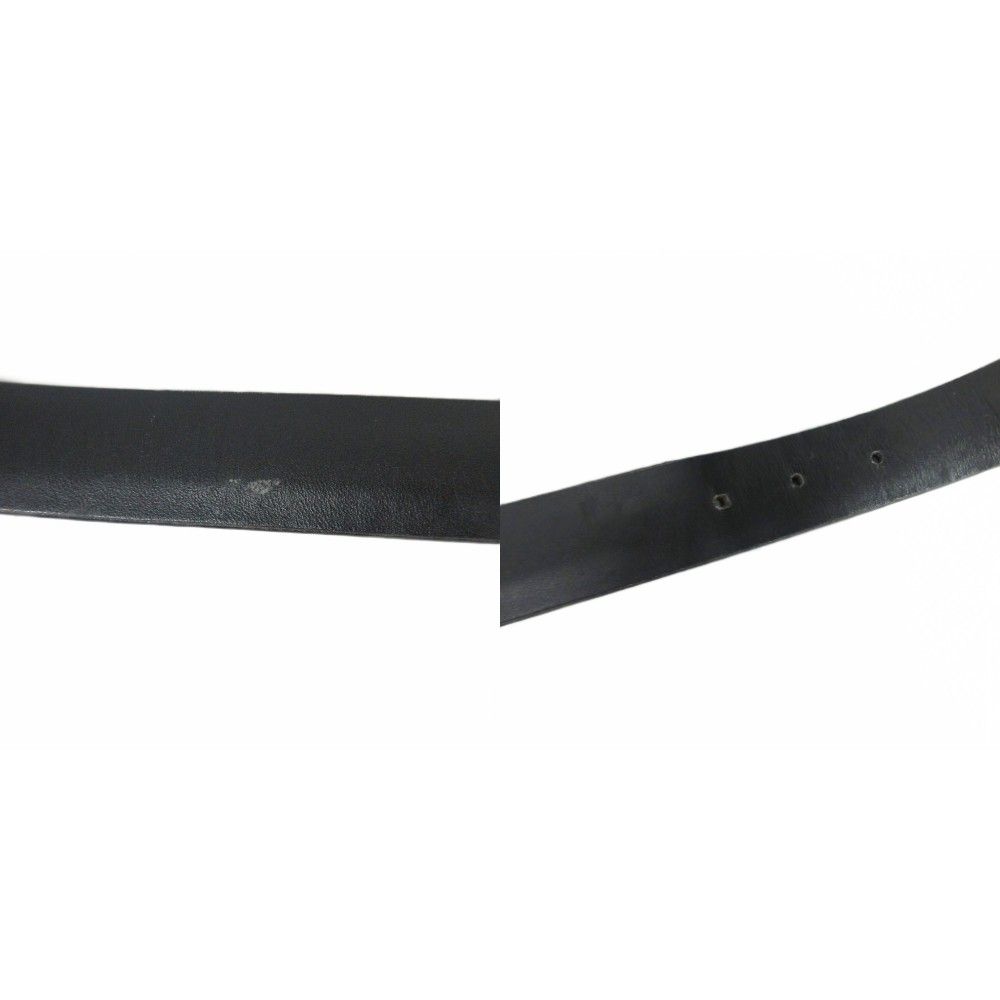  シャネル CHANEL アイコン 96 P レザー ベルト マトラッセ ココマーク GP 革 シンボルチャーム ヴィンテージ 黒 ブラック ゴールド AA ベルト 小物