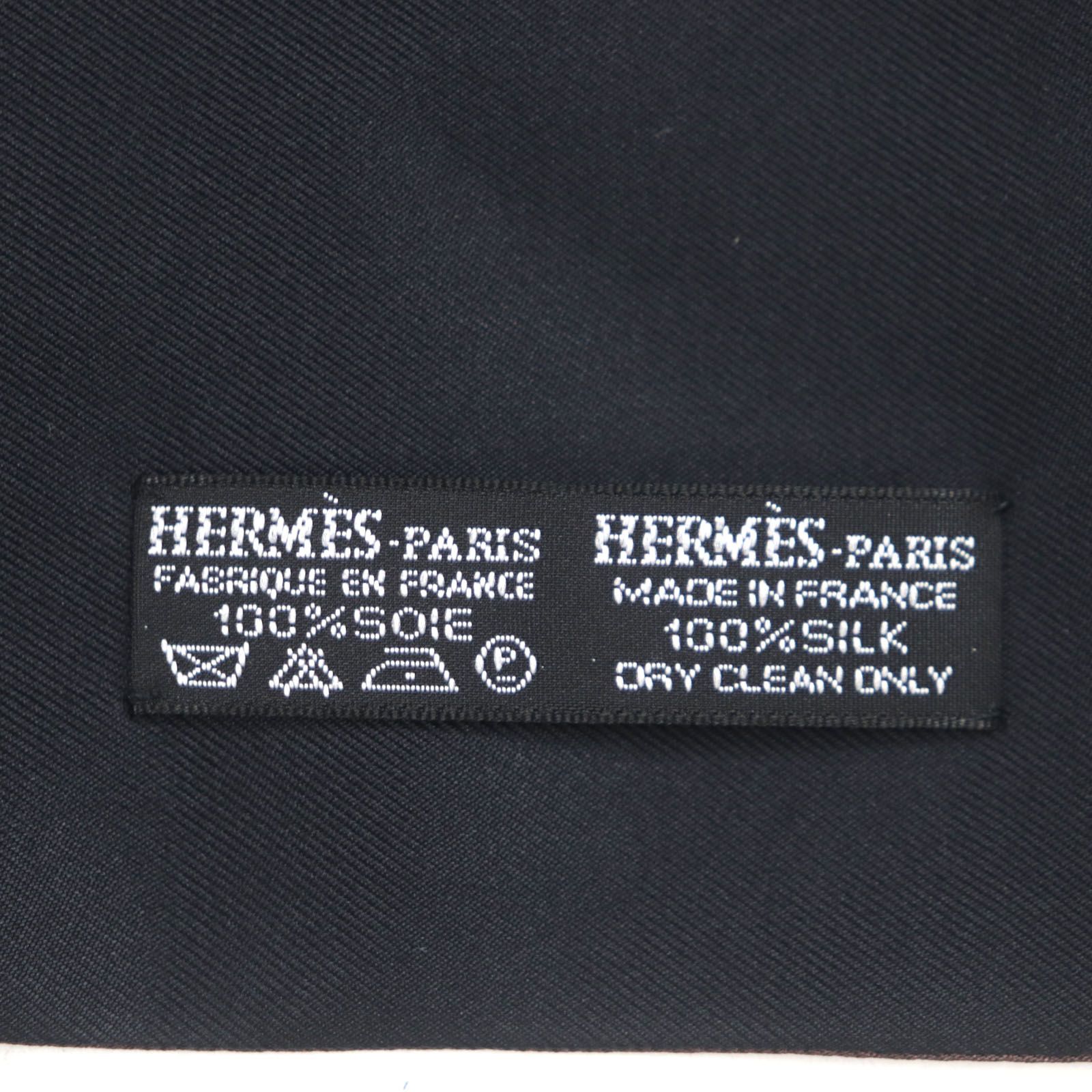 極美品▽HERMES エルメス シルク100% ロゴ総柄 リバーシブル マフラー