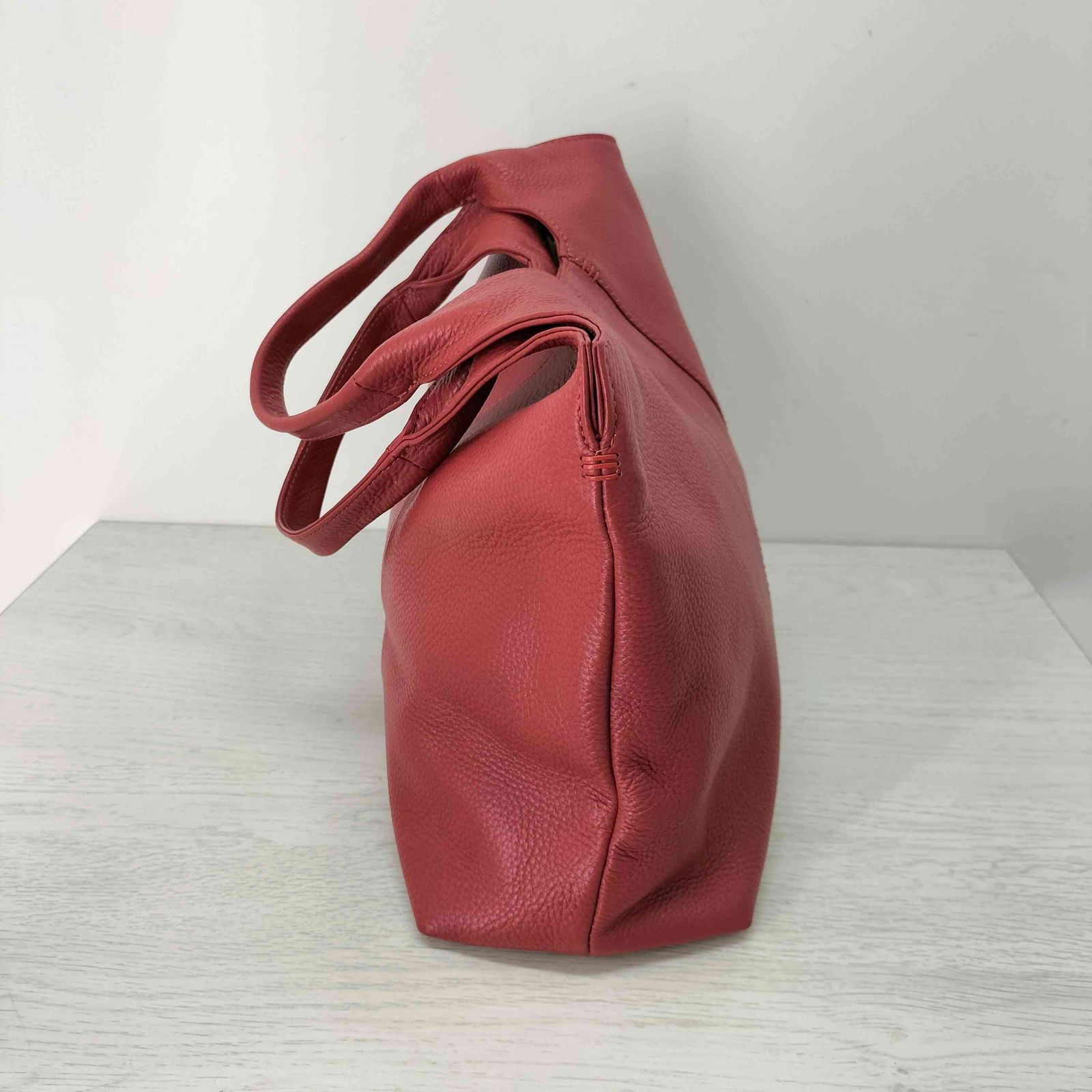 ワコー WAKO 銀座 和光 シボ革 トートバッグ ハンドバッグ レディース  