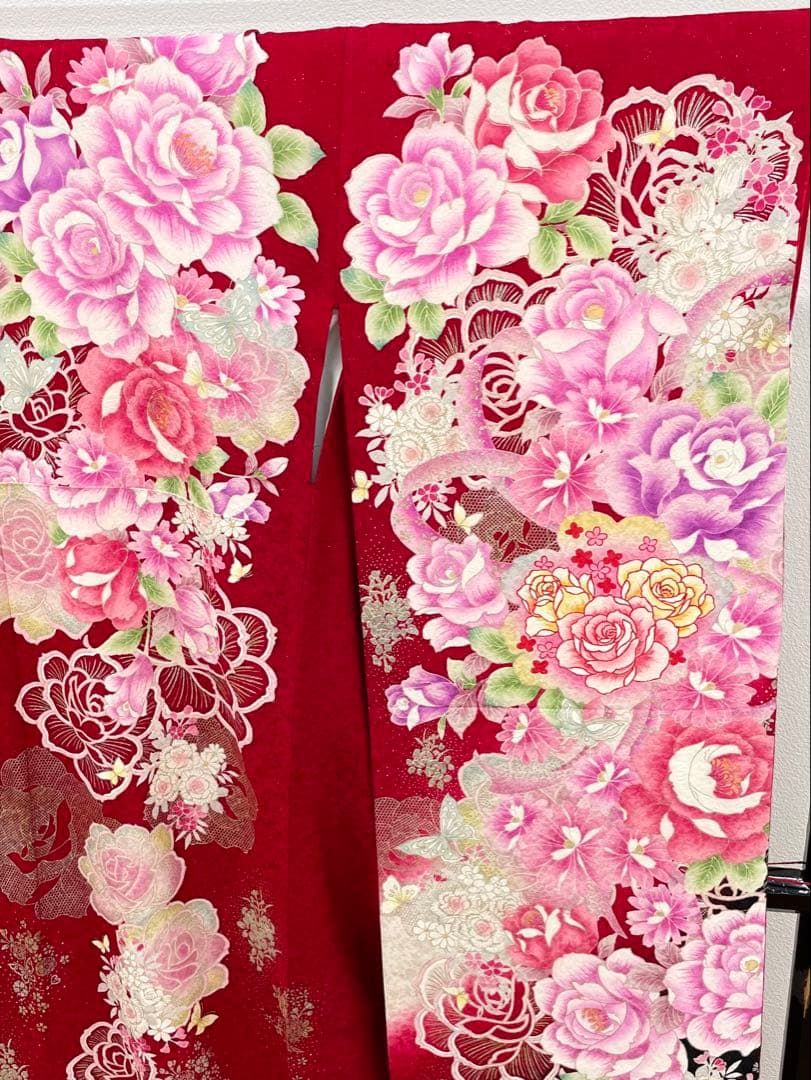 振袖 銀通し 金駒 金彩 刺繍 身丈166 cm 撥水加工済 MO 3177