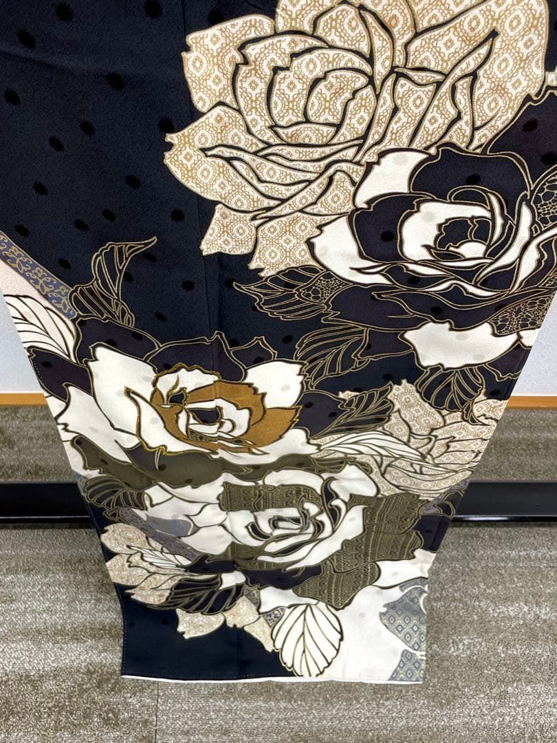  振袖 刺繍 金彩 紋意匠 身丈164 cm 撥水加工済 MO 3178 振袖 着物