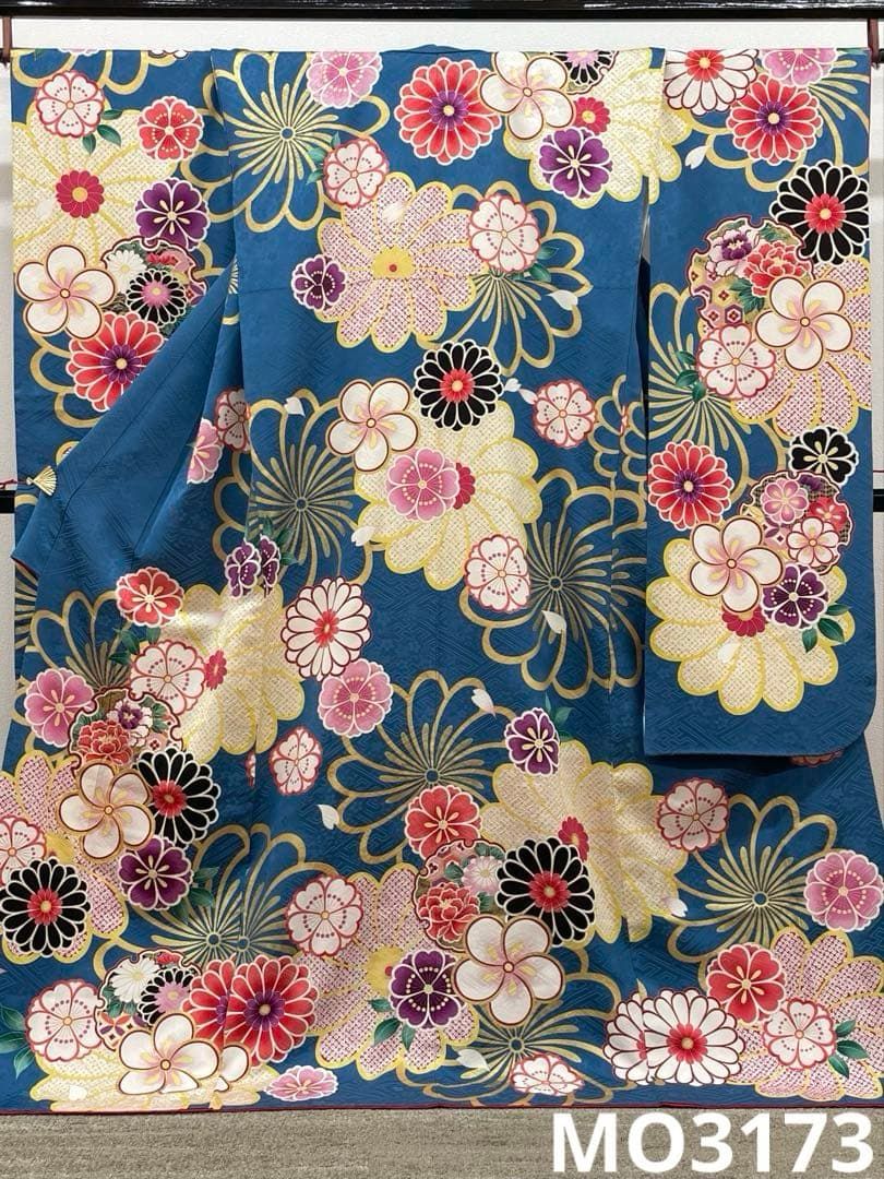 振袖 金駒 金彩 紋意匠 身丈173cm 撥水加工済 MO3173 - メルカリ