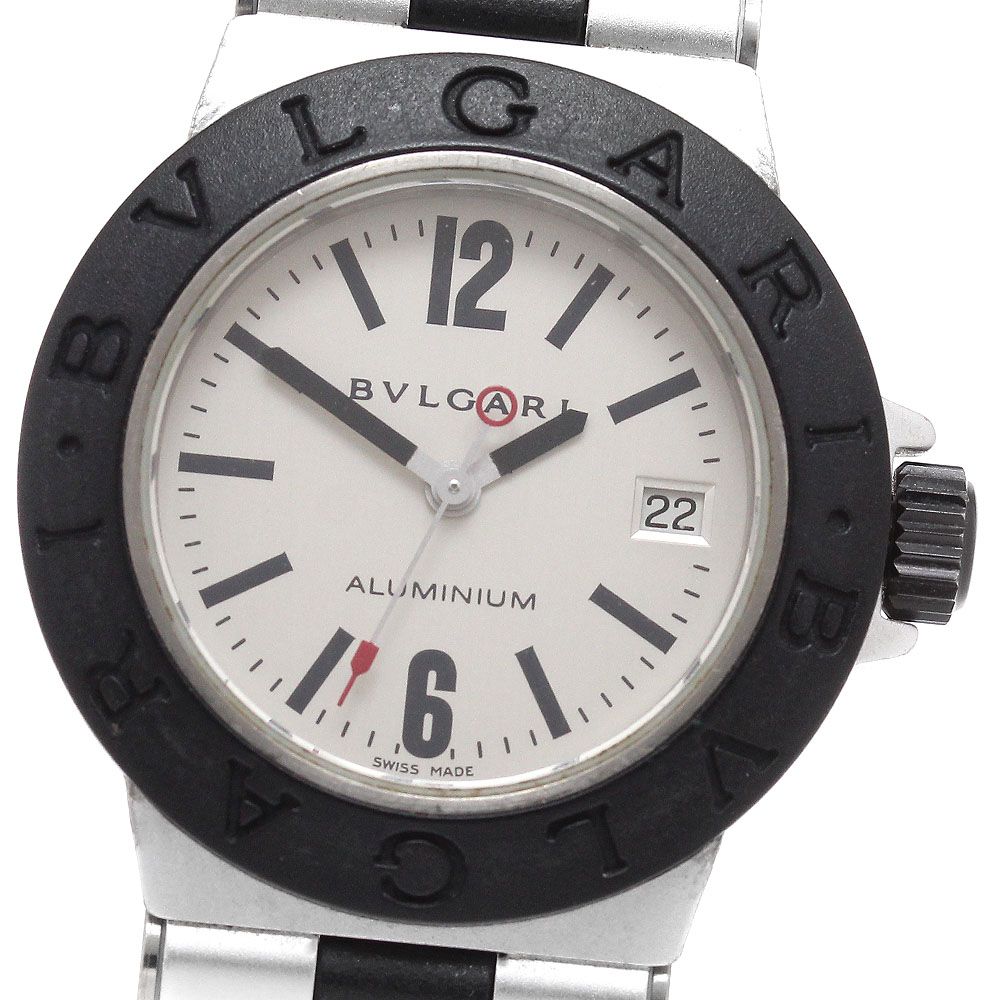 ブルガリ BVLGARI AL 29 TA アルミニウム デイト クォーツ レディース_917342