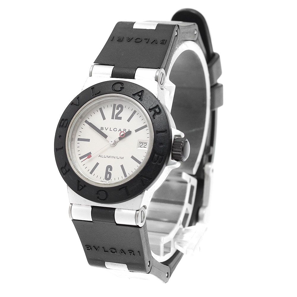 ブルガリ BVLGARI AL 29 TA アルミニウム デイト クォーツ レディース_917342