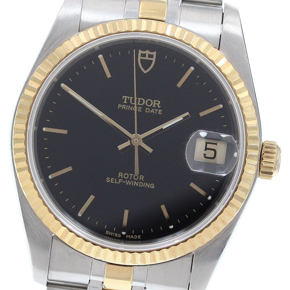 チュードル TUDOR 74033 プリンス デイト YGベゼル 自動巻き メンズ