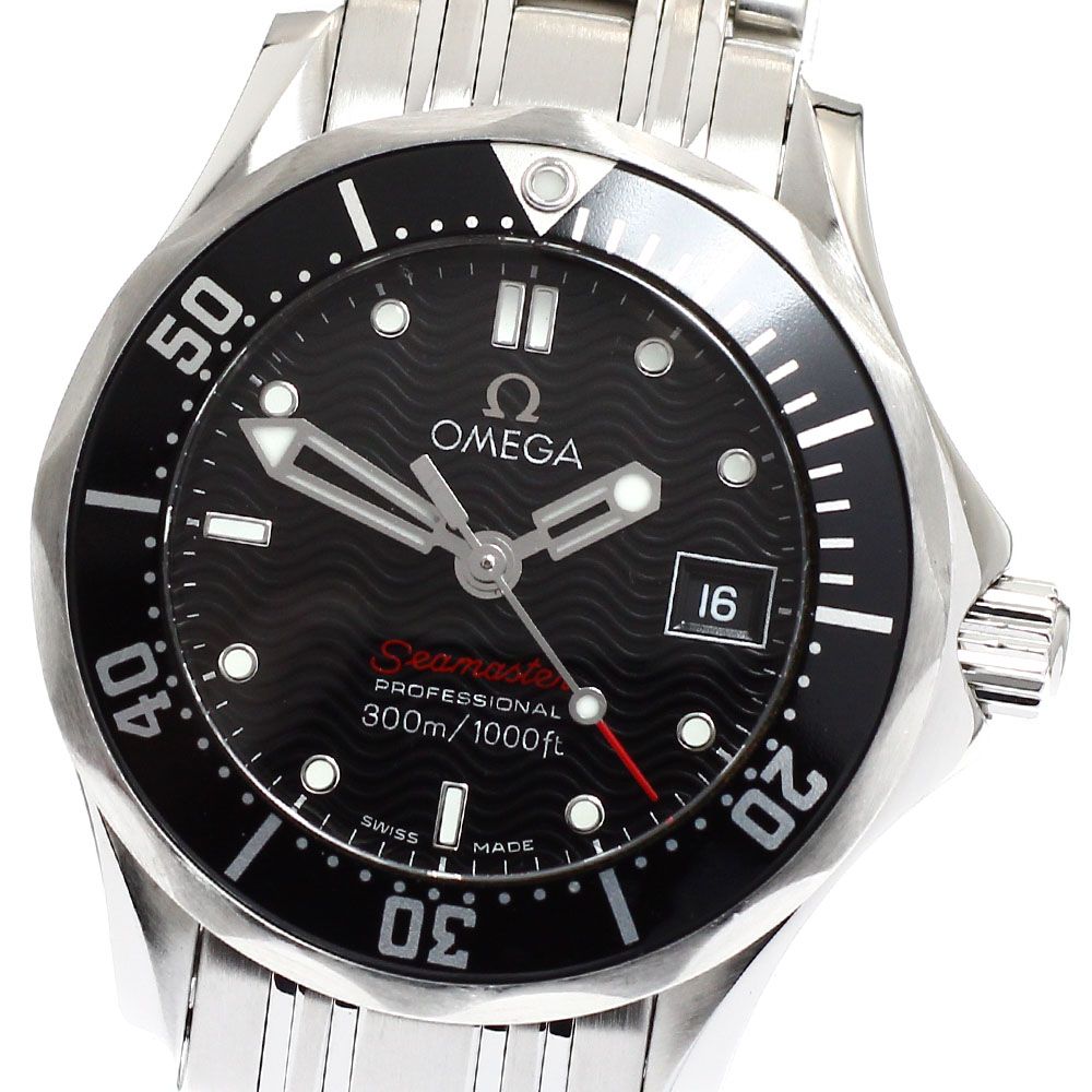オメガ OMEGA 212 30 28 61 01 001 シーマスター300 デイト クォーツ レディース 保証書付き_916451