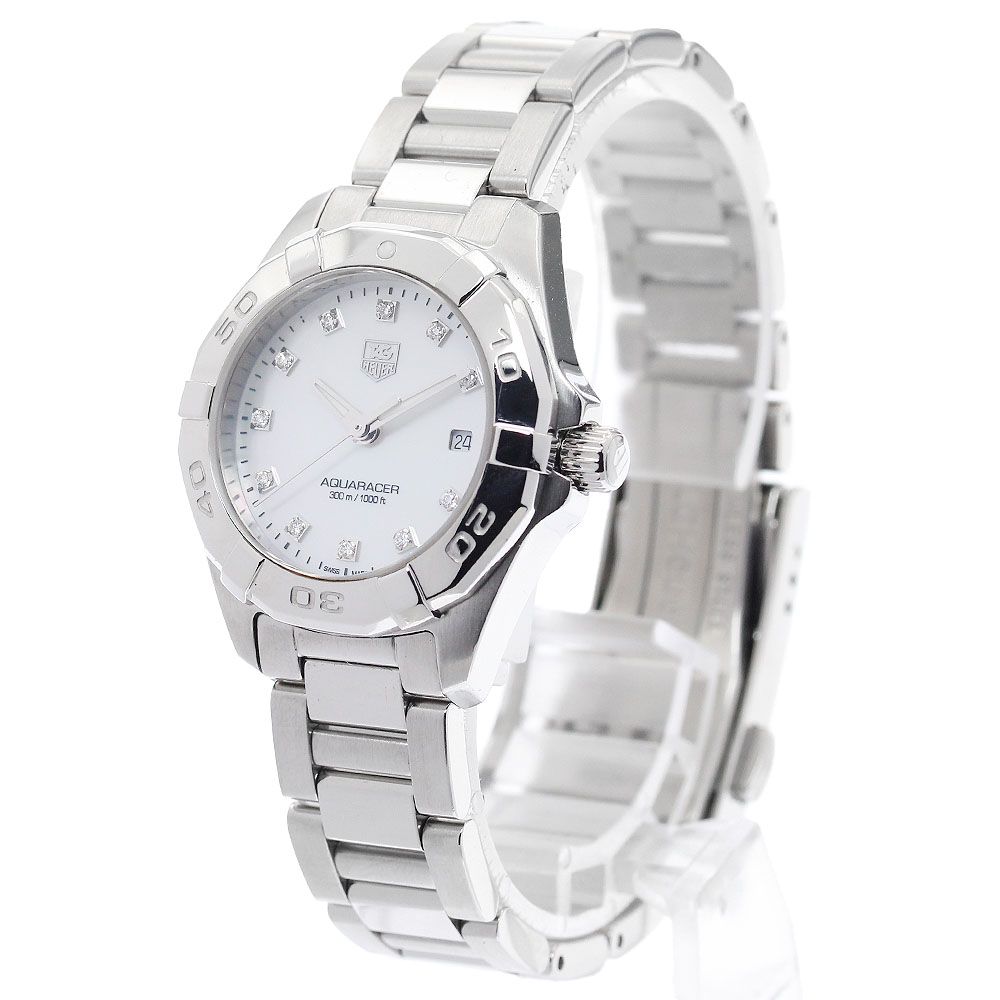 タグホイヤー TAG HEUER WAY 1413 アクアレーサー 11 Pダイヤ デイト クォーツ レディース _917148