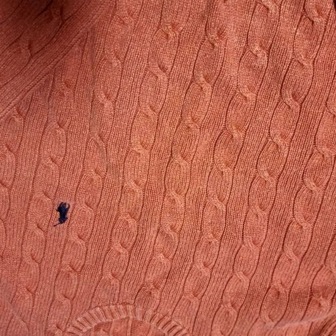 ポロ ラルフローレン ケーブル ニット オレンジ (M) - メルカリ