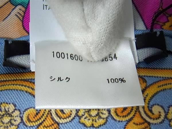  VERSACE ヴェルサーチ メデューサ シルク 総柄 大判 スカーフ ストール ショール マルチ FP 6387 その他 小物