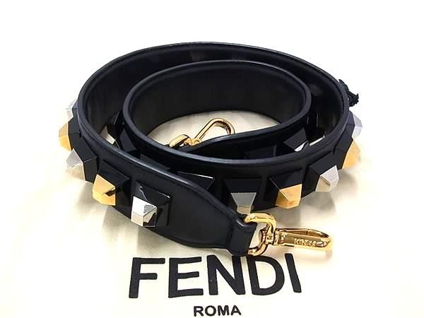 □美品□ FENDI フェンディ レザー バッグ用 ショルダーストラップ