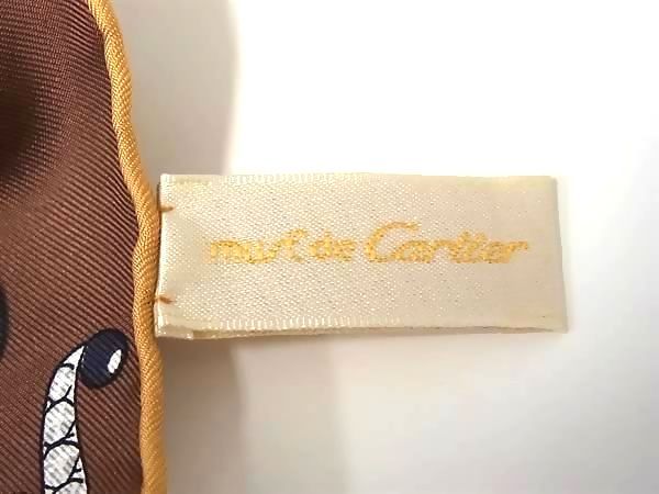  Cartier カルティエ マストライン シルク 柄 スカーフ ストール ショール レディース FU 3579 その他 小物