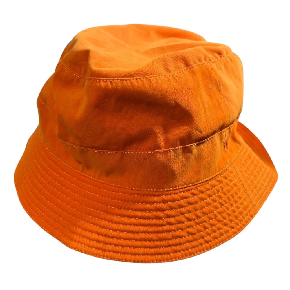 未使用 エルメス　H刺繍　ハット　58 美品 HERMES エルメス Hロゴ刺繍 バケットハット サイズ58 オレンジ