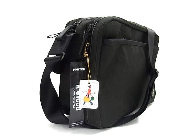 PORTER ポーター キャンバス×ナイロンキャンバス ショルダーバッグ 肩掛け メンズ ブラック系 FU 3372