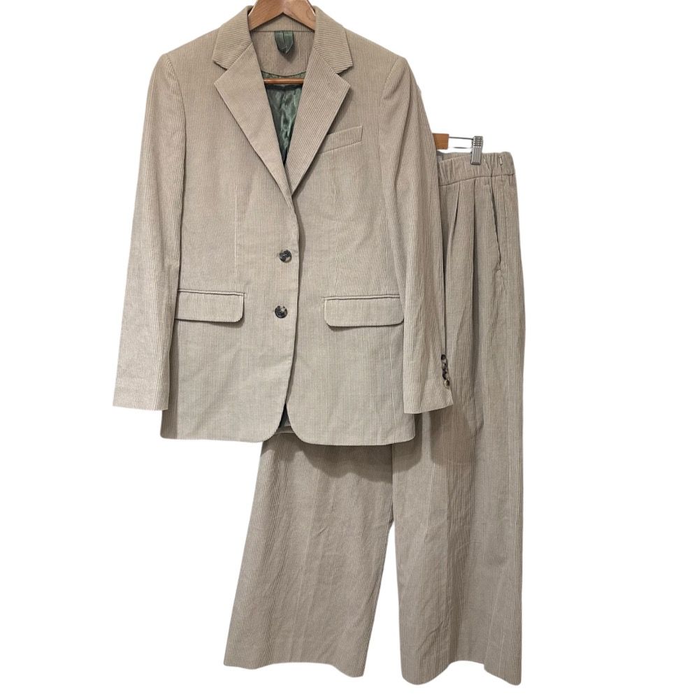 24 AW Max Mara マックスマーラ サルトリアーレ ジャケット パンツ サイズ40 ベージュ レディース 古着