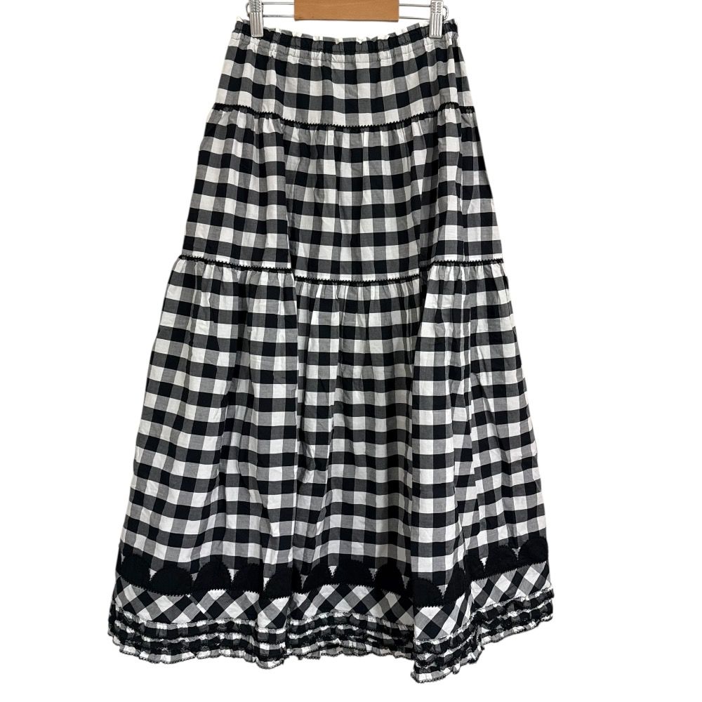 美品 23SS PINK HOUSE ピンクハウス ブロックギンガムチェック柄