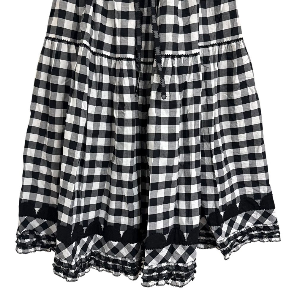 美品 23SS PINK HOUSE ピンクハウス ブロックギンガムチェック柄