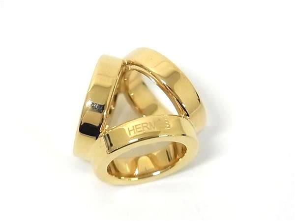 HERMES エルメス ミニ トリオ スカーフリング スカーフ留め レディース ゴールド系 FU 6189