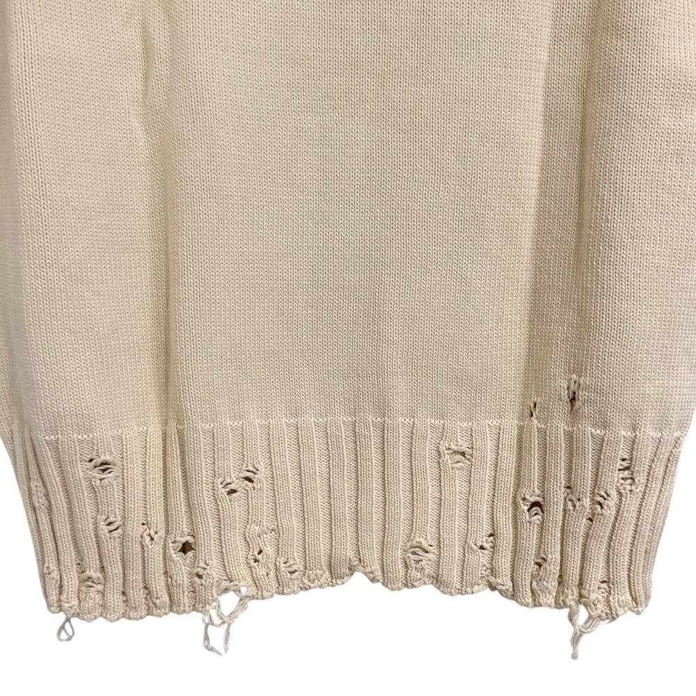 美品 22AW MARNI マルニ ハイネック ダメージ加工 ニット ベスト