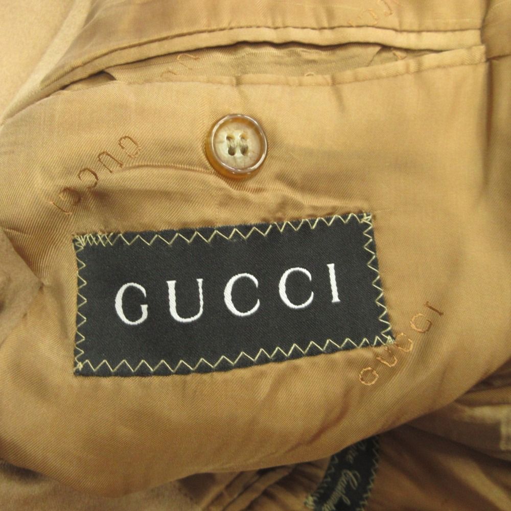 良品 GUCCI グッチ 90's カシミヤ100% テーラード ジャケット ブレザー