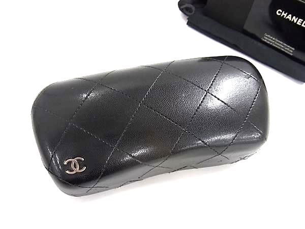 □極美品□ CHANEL シャネル ココマーク マトラッセ レザー メガネ