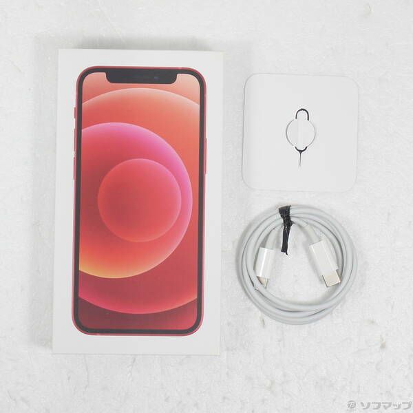 中古品〕 iPhone12 mini 128GB プロダクトレッド MGDN3J／A SIMフリー