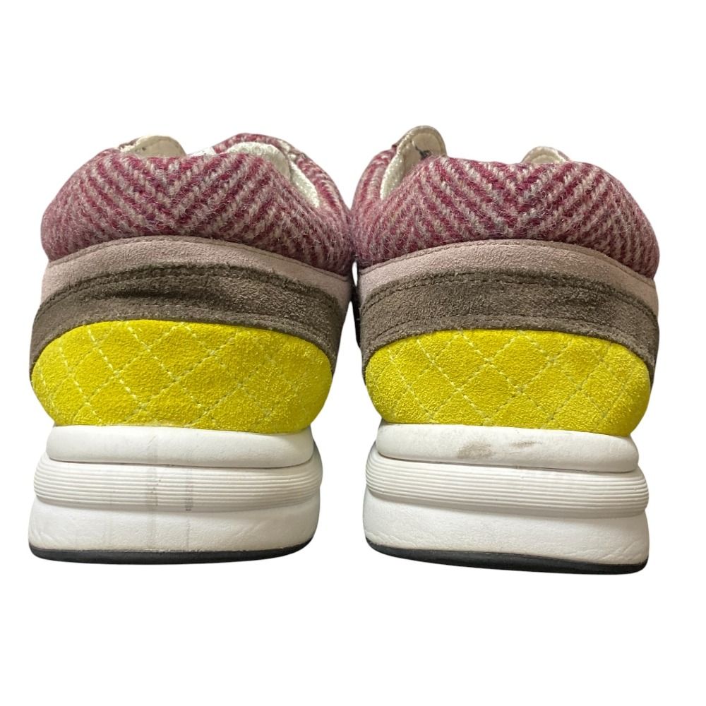 良品 CHANEL シャネル ココマーク ツイード スエード スニーカー