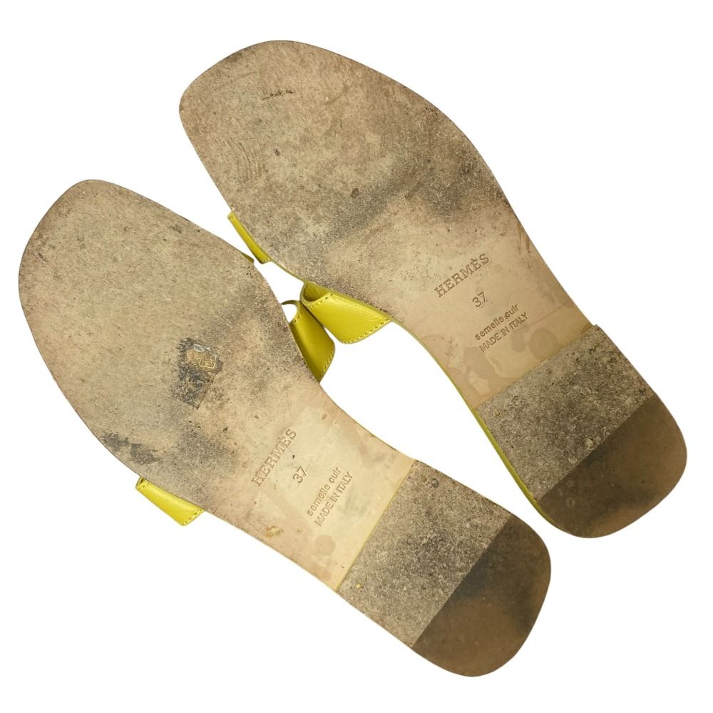 美品 HERMES エルメス オラン フラットサンダル サイズ37 約23.5cm