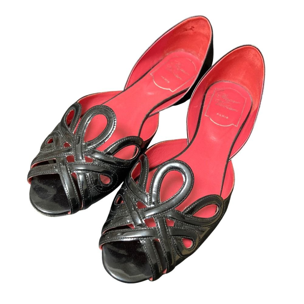 美品 Roger Vivier ロジェヴィヴィエ DORSAY SEXY CHOC FLAT フラット