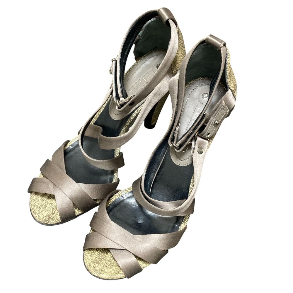 良品 CELINE セリーヌ スティングレイ レザー ストラップ ミュール