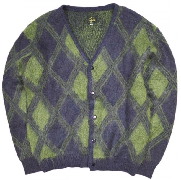 Needles ニードルス 23AW 日本製 Mohair Cardigan - Argyle モヘア